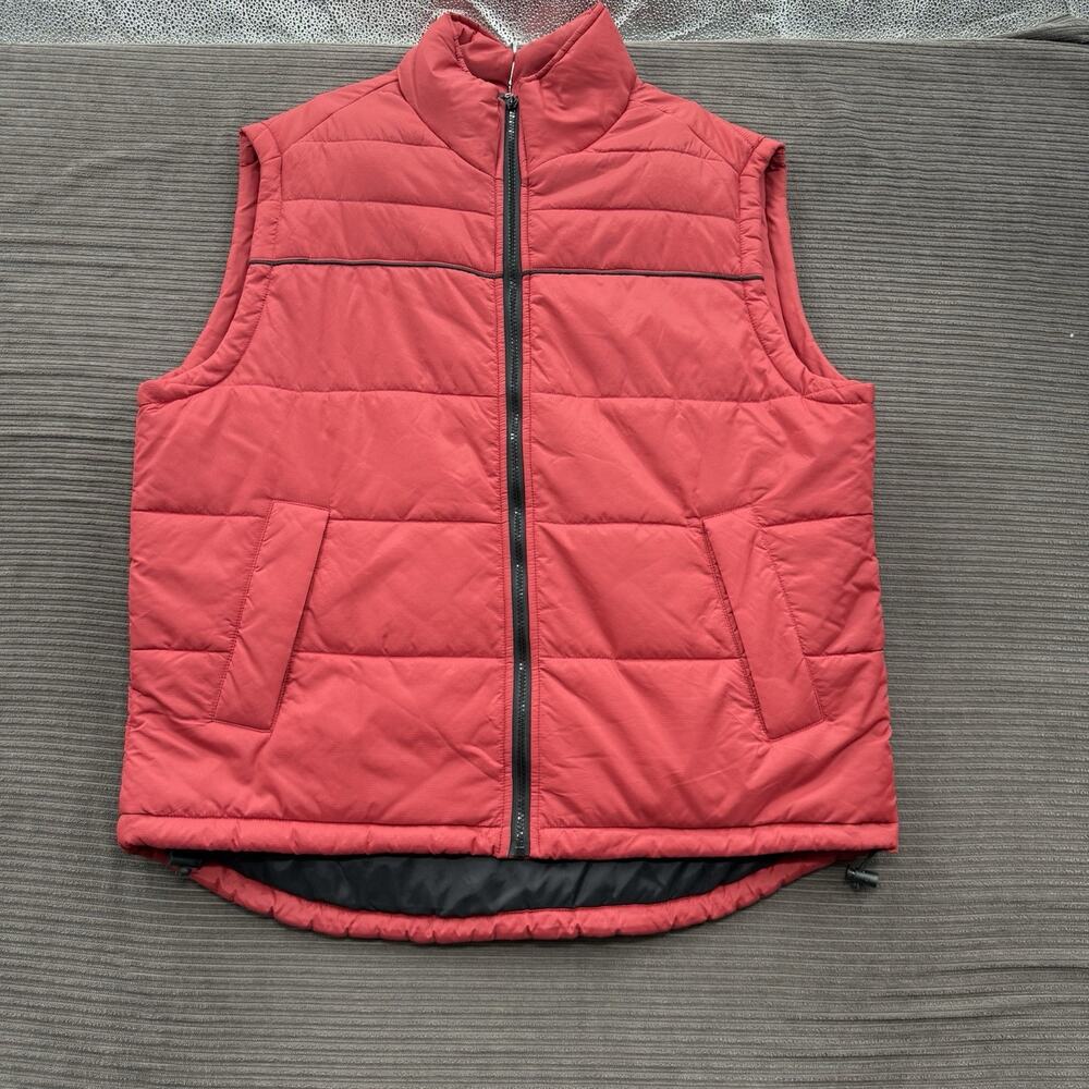 Vintage Marlboro Qulited Puffer Vest Guts Grit Gear Red Large Nylon 2003.